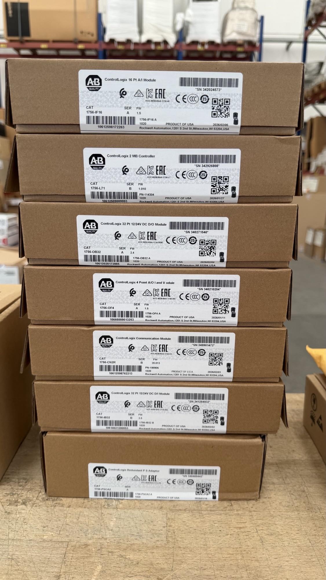 Warehouse stock and label verification for industrial automation equipment
