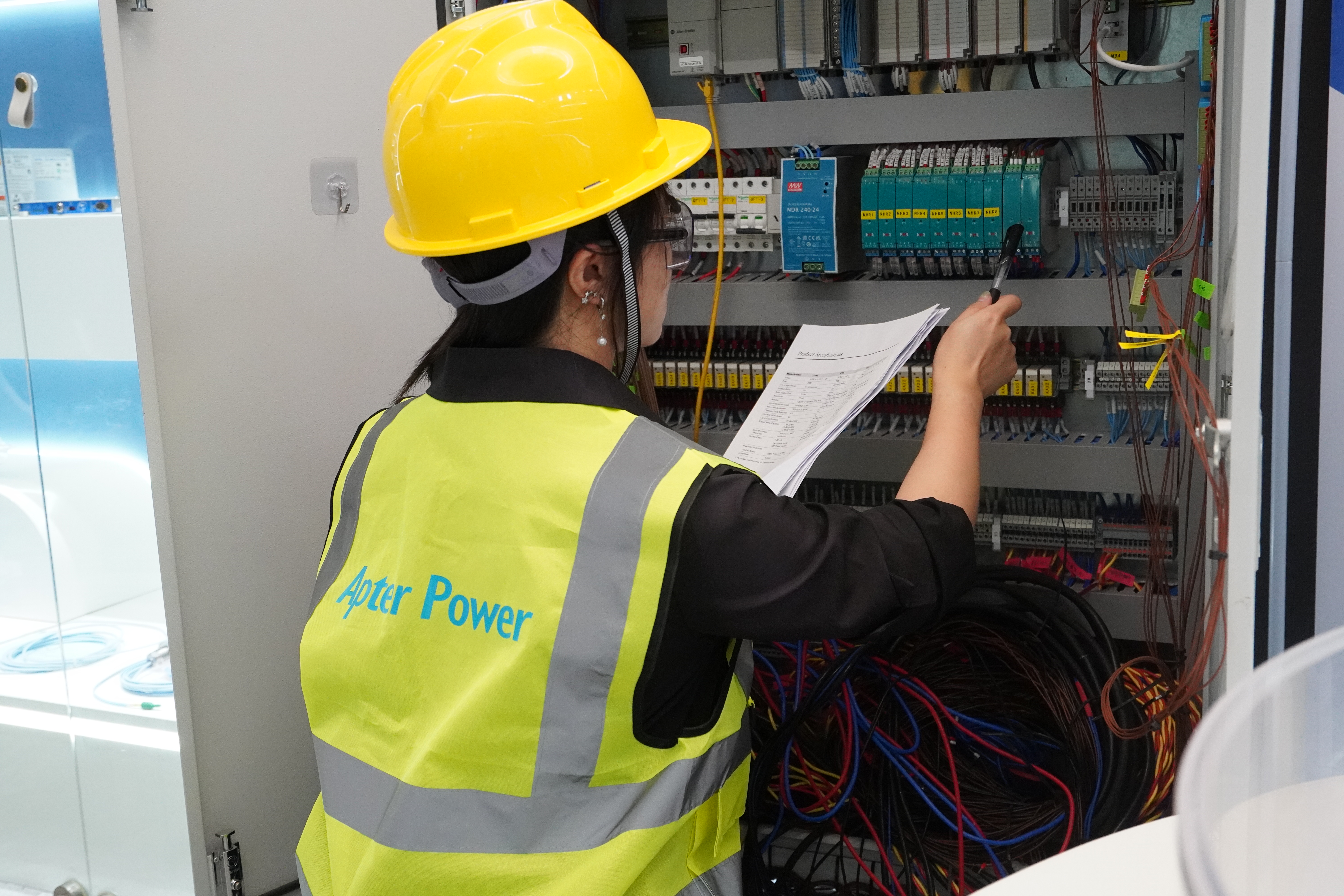Control cabinet inspection Industrial control cabinet inspection by Stockoems engineer