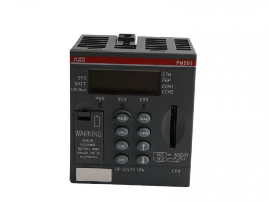 ABB PM591-ETH AC500 PLC CPU