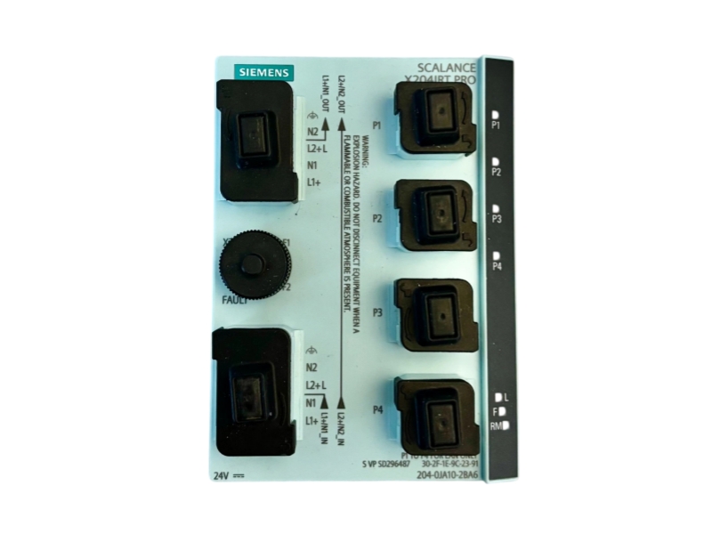 Siemens 6GK5204-0JA10-2BA6 SCALANCE X204IRT PRO Network Switch