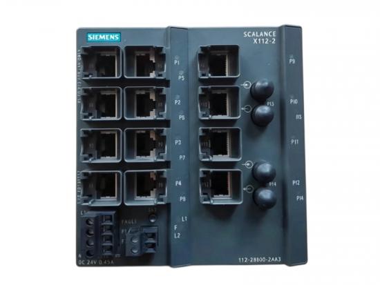 Siemens 6GK5112-2BB00-2AA3 12-Port RJ45 and 2-Port BFOC Switch
