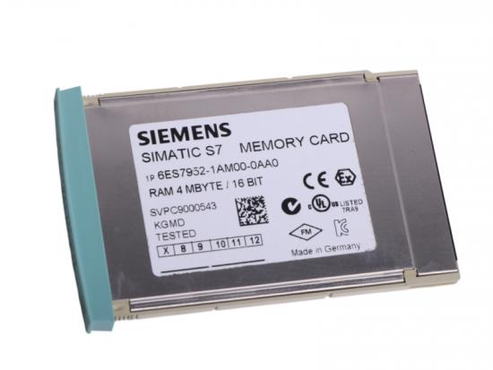 Siemens 6ES7952-1AM00-0AA0 long-format 4 MB RAM card for S7-400 CPUs