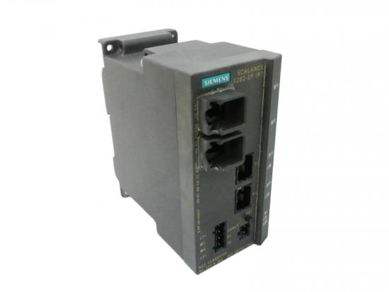 Siemens 6GK5202-2BH00-2BA3 4-port managed IRT switch with RJ45 and POF SC-RJ