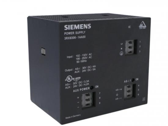 Siemens 3RX9306-1AA00 AS-i power supply with data decoupling and auxiliary output