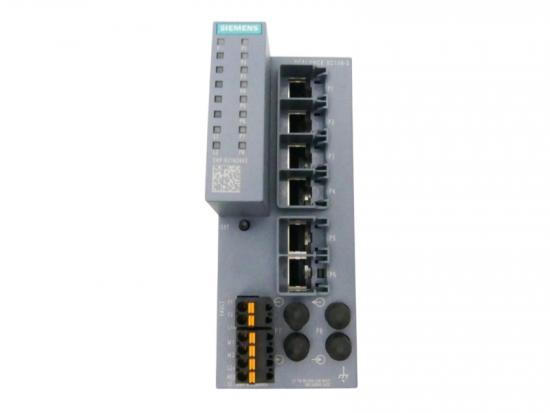 Siemens 6GK5106-2BB00-2AC2 Six-Port RJ45 and Dual-Fiber Ethernet Switch