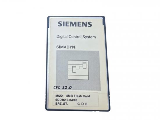 Siemens 6DD1610-0AK0 MS51 PCMCIA Memory for PM4 PM5 PM6