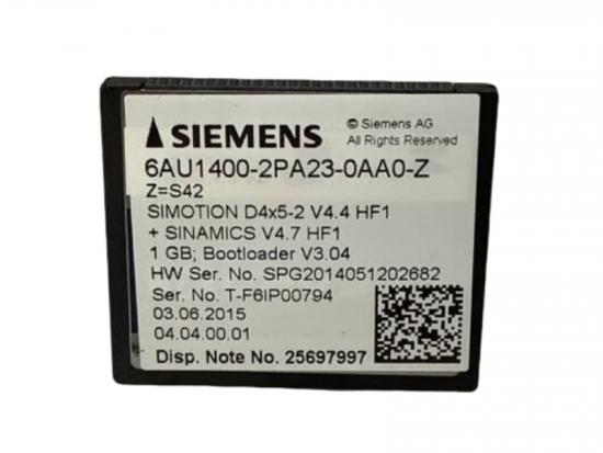 Siemens 6AU1400-2PA23-0AA0-Z 1 GB SIMOTION CompactFlash Card