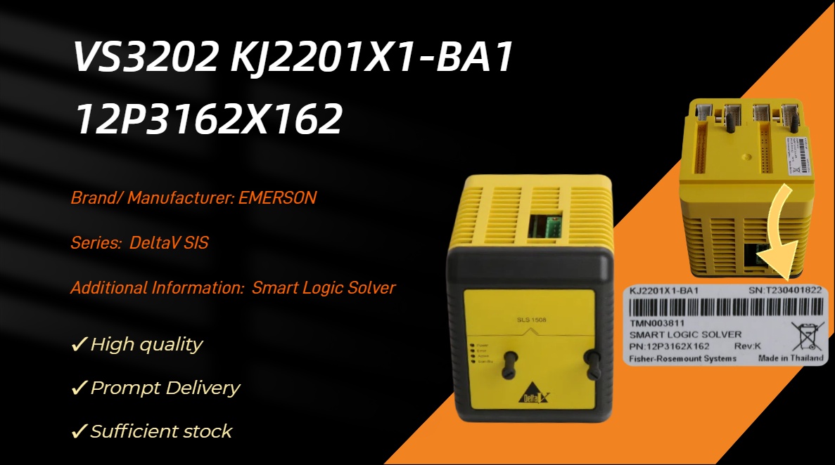 Emerson DeltaV PLC Module VS3202 KJ2201X1-BA1 Logic Solver