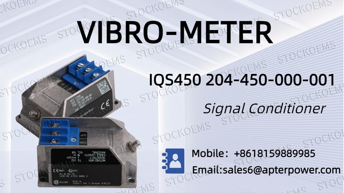 How Does the VIBRO-METER IQS450 204-450-000-001 Revolutionize Machinery Monitoring?