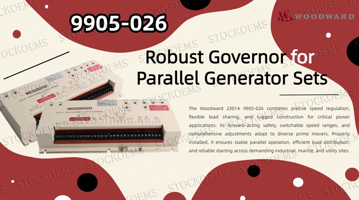 Woodward 2301A 9905-026 – Robust Governor for Parallel Generator Sets