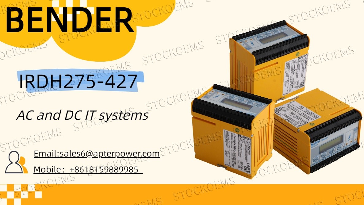 Where Can You Rely on the Bender IRDH275-427 for Insulation Monitoring?