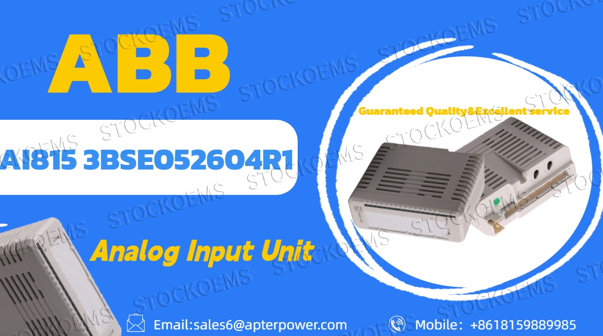 Where ABB AI815 3BSE052604R1 Delivers Robust Performance in Industrial Data Acquisition？