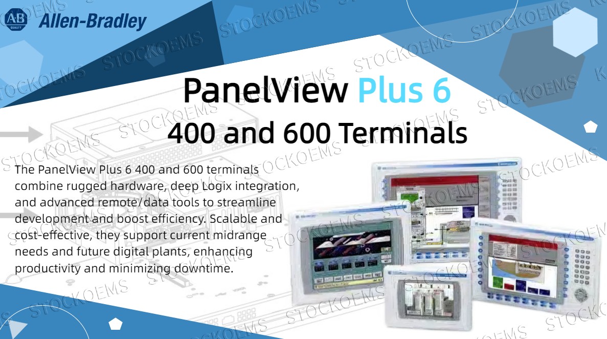 PanelView Plus 6 400 and 600 Terminals – Cost‑Effective HMI with Deep Logix Integration